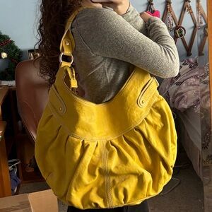 Via Spiga Yellow Hobo Bag